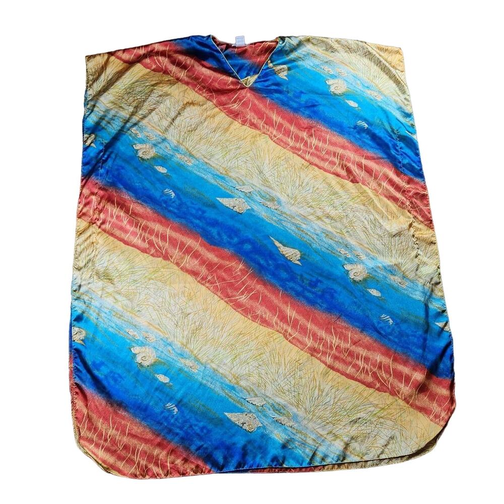 VINTAGE WINLAR KAFTAN COASTAL GRANDMA BEACH VACATION TROPICAL SUMMER NIGHTGOWN